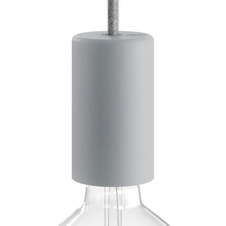 EIVA ELEGANT, E27 outdoor silicone lamp holder kit - the first IP65 wirable lamp holder worldwide - Glacier Grey