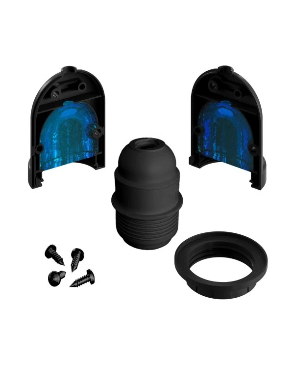 EIVA PASTEL, E27 outdoor silicone lamp holder kit - the first IP65 wirable lamp holder worldwide