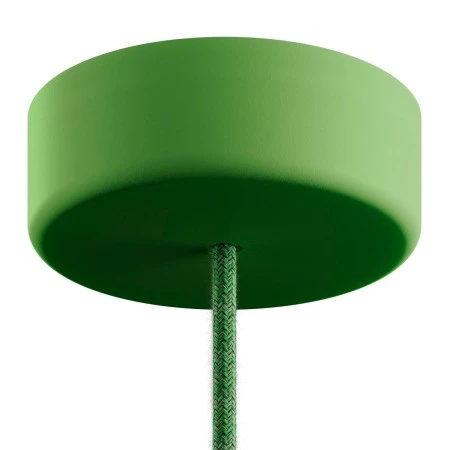 EIVA Cylindrical outdoor ceiling rose kit IP65 - in soft touch silicone - Soft green