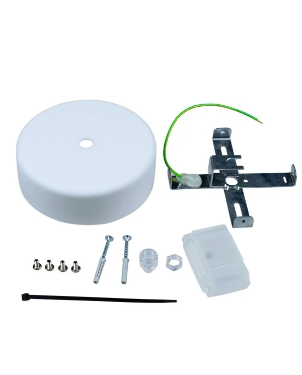 EIVA Cylindrical outdoor ceiling rose kit IP65 - in soft touch silicone