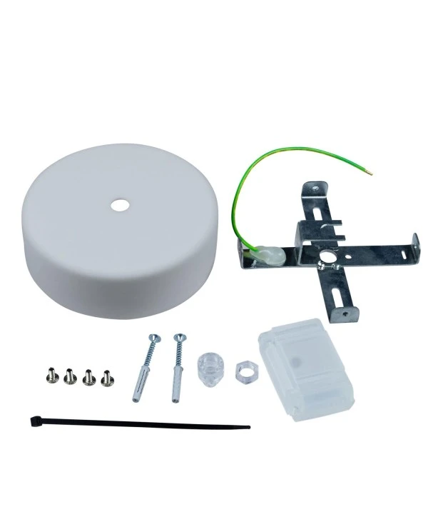 EIVA Cylindrical outdoor ceiling rose kit IP65 - in soft touch silicone