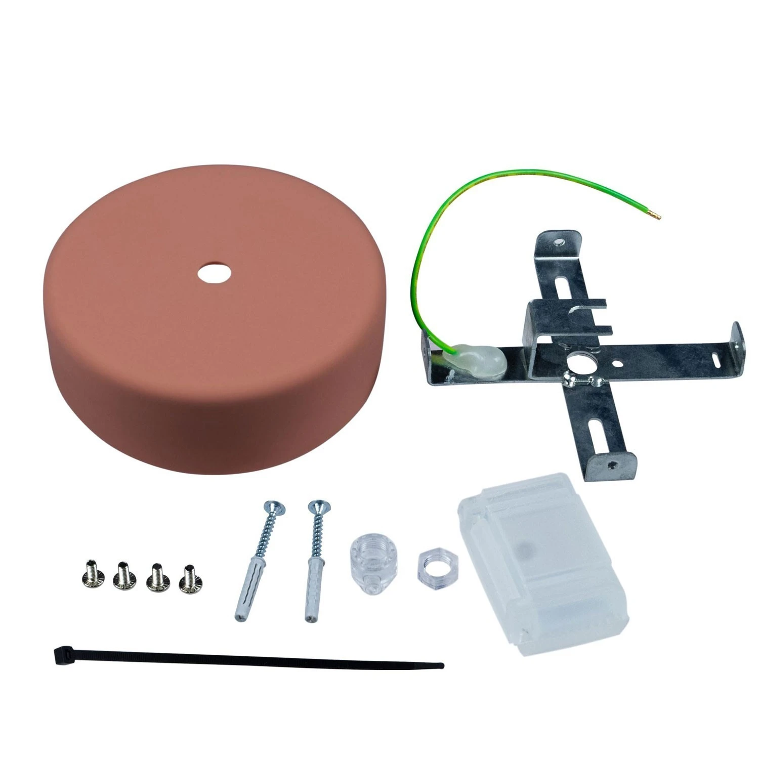 EIVA Cylindrical outdoor ceiling rose kit IP65 - in soft touch silicone