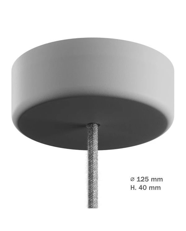 EIVA Cylindrical outdoor ceiling rose kit IP65 - in soft touch silicone