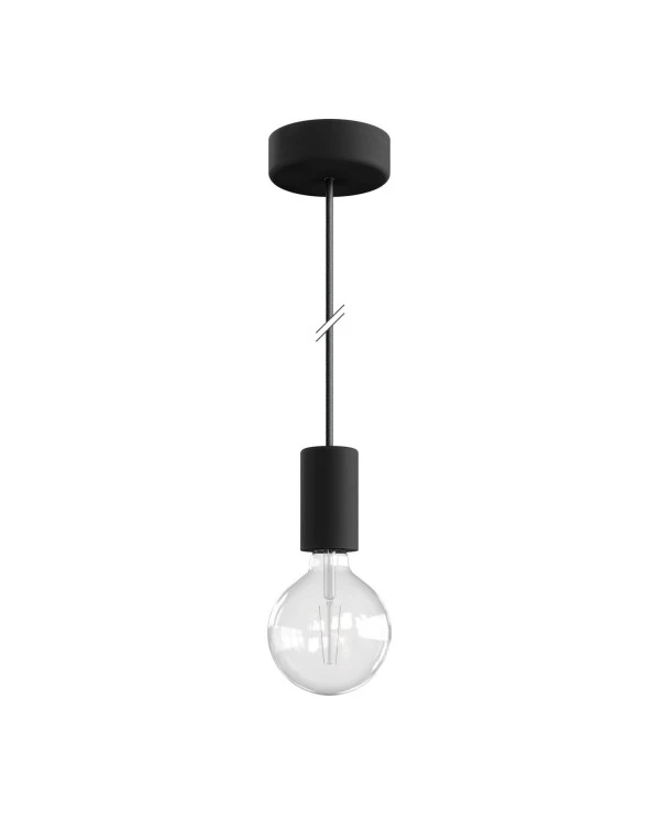 EIVA ELEGANT Outdoor pendant lamp with 1,5 mt textile cable, silicone ceiling rose and lamp holder IP65 water resistant