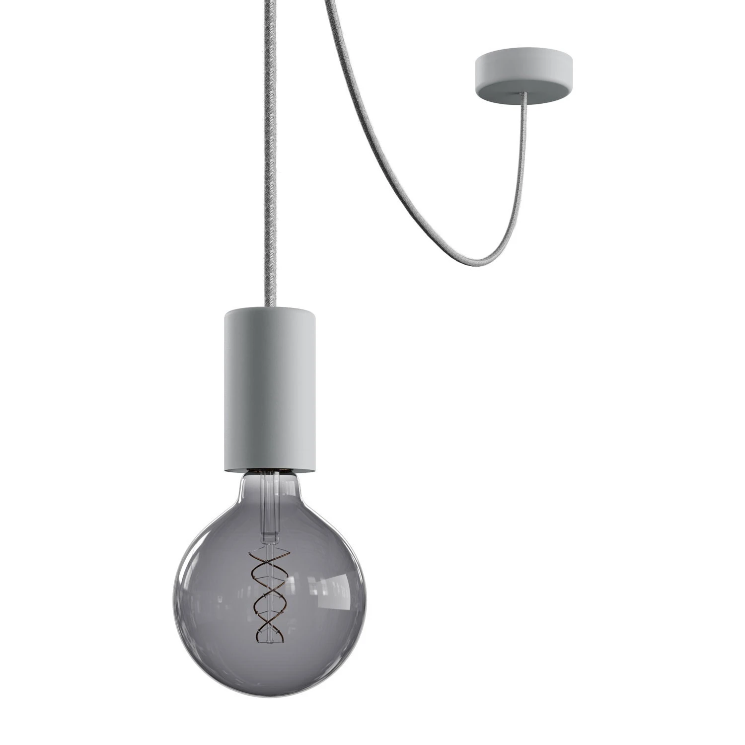 EIVA ELEGANT Outdoor pendant lamp with 5 mt  textile cable, decentralizer,  ceiling rose and lamp holder IP65 water resistant