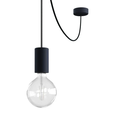 EIVA ELEGANT Outdoor pendant lamp with 5 mt textile cable, decentralizer, ceiling rose and lamp holder IP65 water resistant