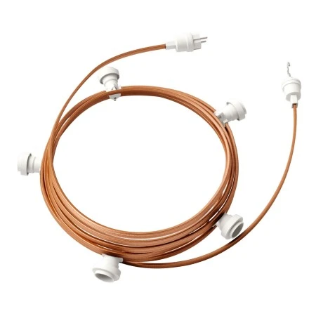 Ready-to-use 7,5m Lumet String Light with Kit with 5 white Lamp Holders, Hook and Plug - CM22