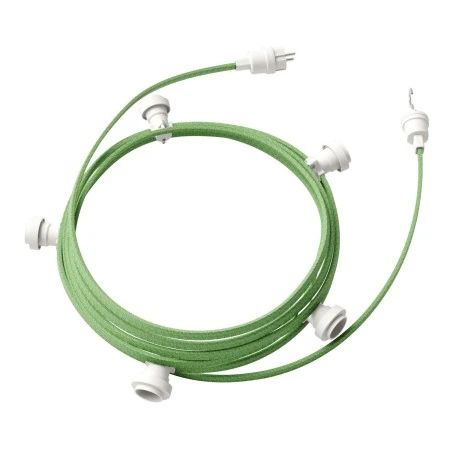 Ready-to-use 7,5m Lumet String Light with Kit with 5 white Lamp Holders, Hook and Plug - CX08