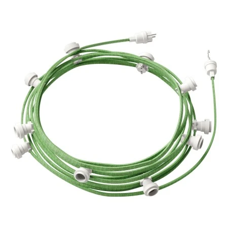 Ready-to-use 12,5m Lumet String Light with Kit with 10 white Lamp Holders, Hook and Plug - CX08