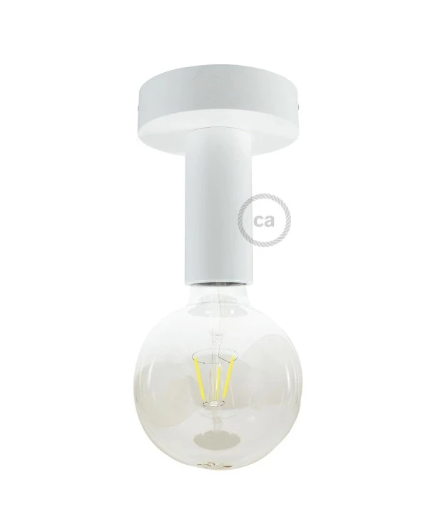 Fermaluce Wood M, the painted wood flush light for your wall or ceiling