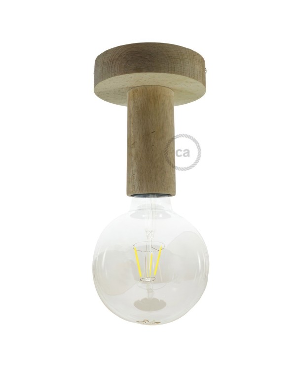 Fermaluce Wood M, the painted wood flush light for your wall or ceiling