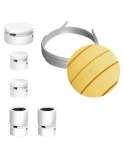 Filé System Wiggle Kit - with 3m string light cable and 5 indoor white varnished wooden components