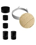 Filé System Wiggle Kit - with 3m string light cable and 5 indoor black varisched wooden components
