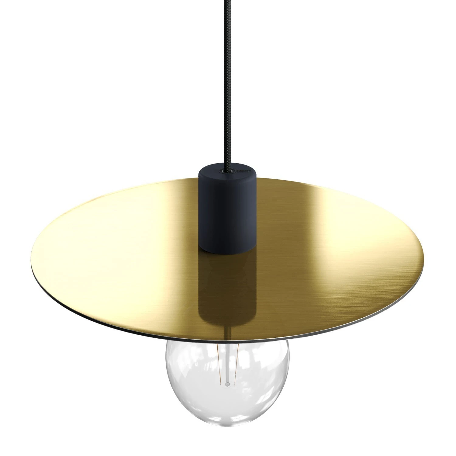 Oversize Ellepì flat lampshade in Dibond for outdoor pendant lighting, diameter 40 cm - Made in Italy