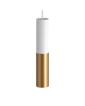 Tub-E14, spotlight double metal tube, with double E-14 lamp holder ring