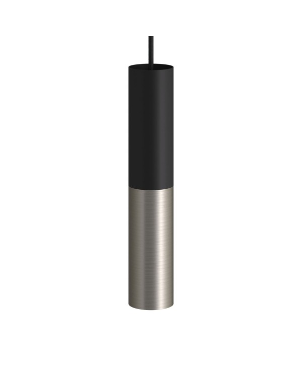 Tub-E14, spotlight double metal tube, with double E-14 lamp holder ring