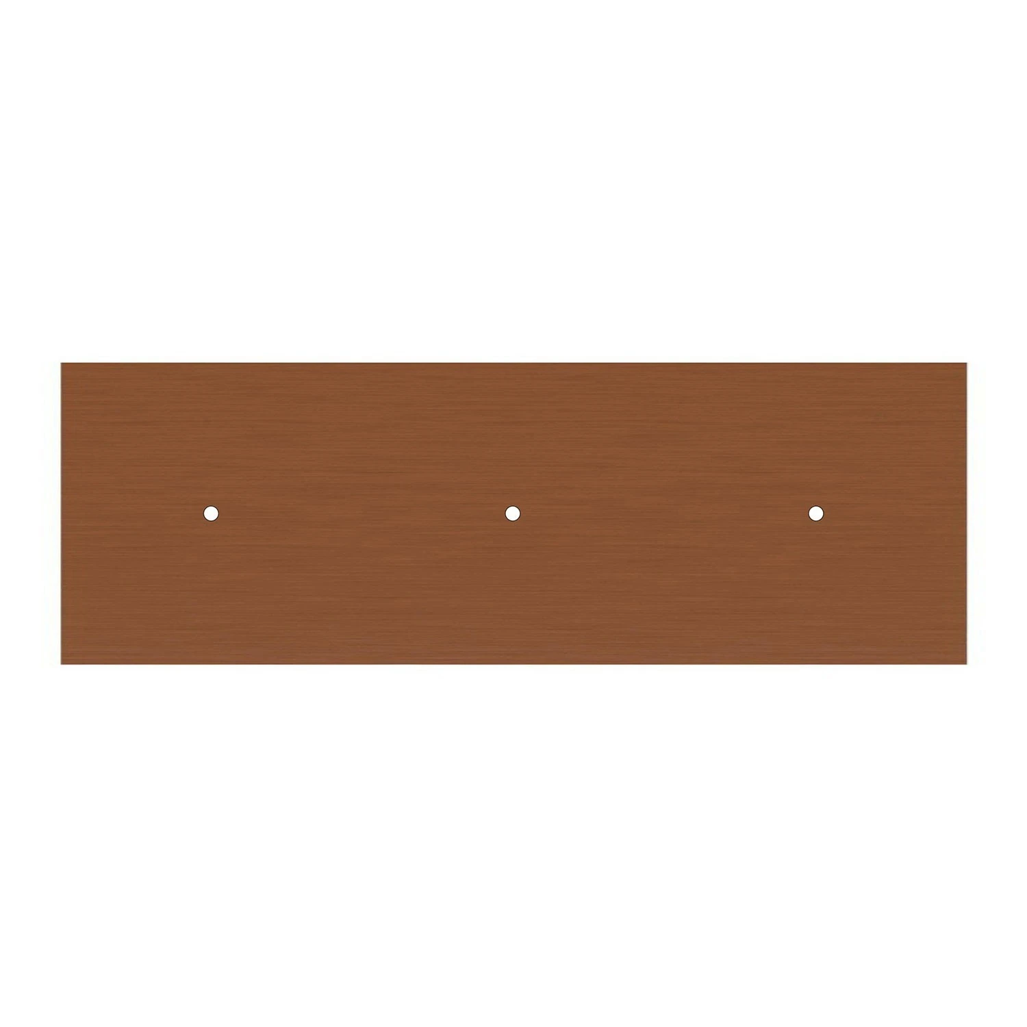 Rectangular XXL Rose-One in line 3-hole and 6 side holes ceiling rose, 675 x 225 mm