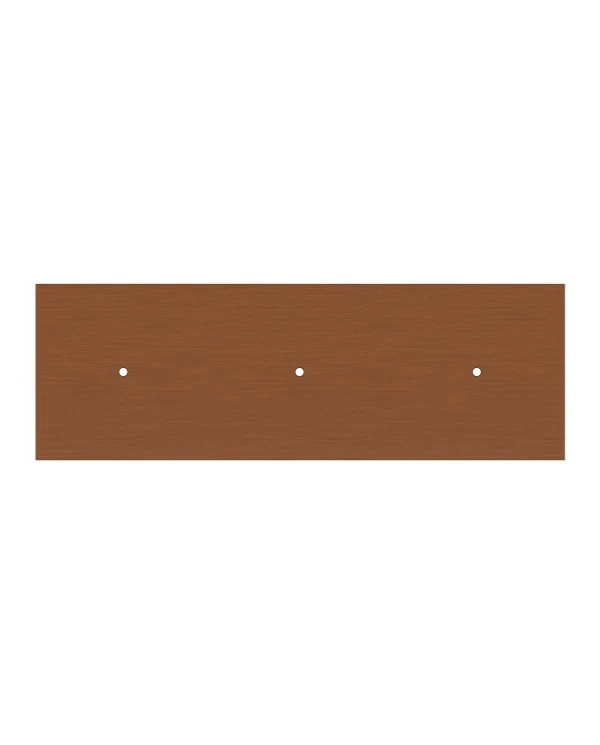 Rectangular XXL Rose-One in line 3-hole and 6 side holes ceiling rose, 675 x 225 mm