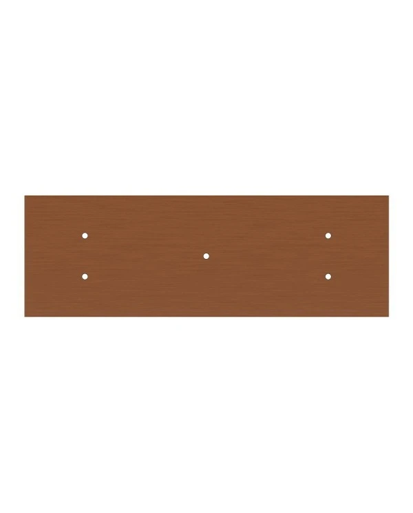 Rectangular XXL Rose-One 5-hole and 6 side holes ceiling rose, 675 x 225 mm