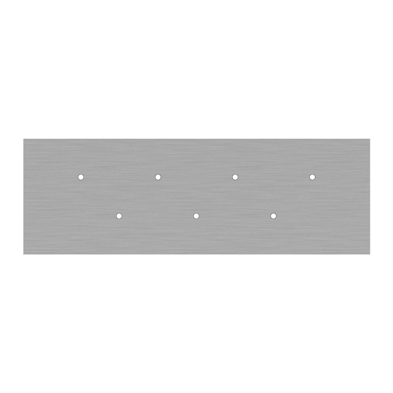 Rectangular XXL Rose-One 7-hole and 6 side holes ceiling rose, 675 x 225 mm