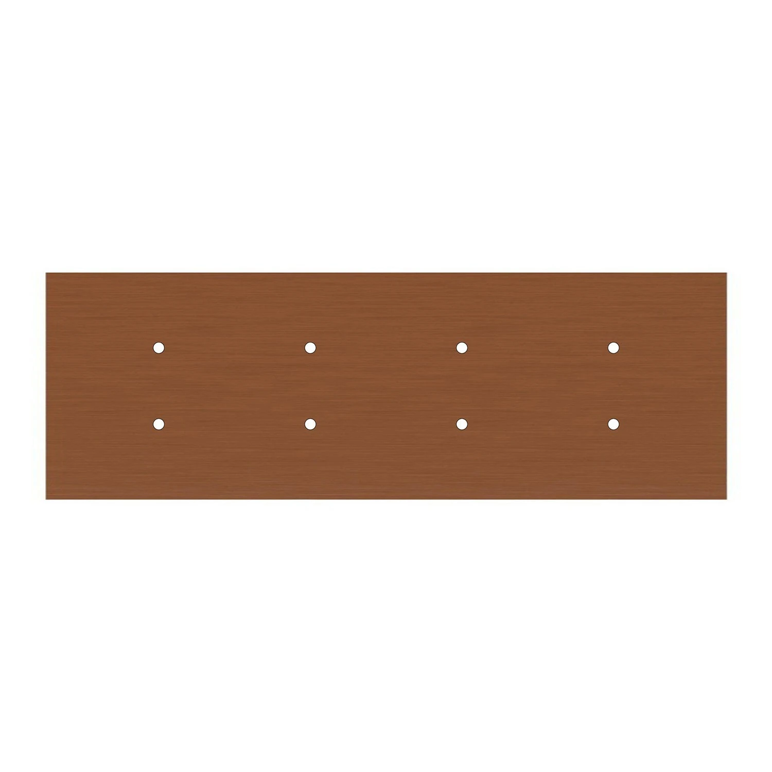 Rectangular XXL Rose-One 8-hole and 6 side holes ceiling rose, 675 x 225 mm