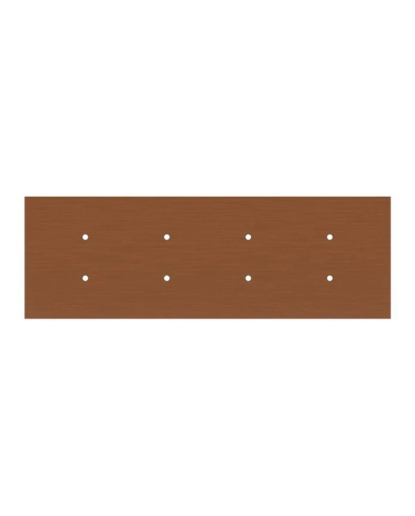 Rectangular XXL Rose-One 8-hole and 6 side holes ceiling rose, 675 x 225 mm