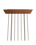 Rectangular XXL Rose-One 10-hole and 6 side holes ceiling rose, 675 x 225 mm