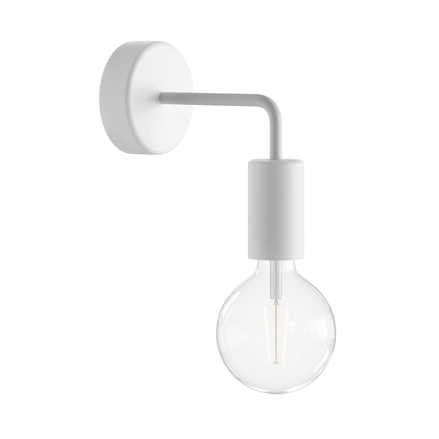 Fermaluce EIVA ELEGANT with L-shaped extension, ceiling rose and lamp holder IP65 waterproof