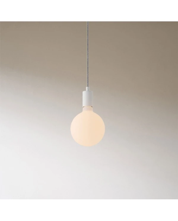 Spider - 3-light multi-pendant Made in Italy lamp featuring fabric cable and metal finishes