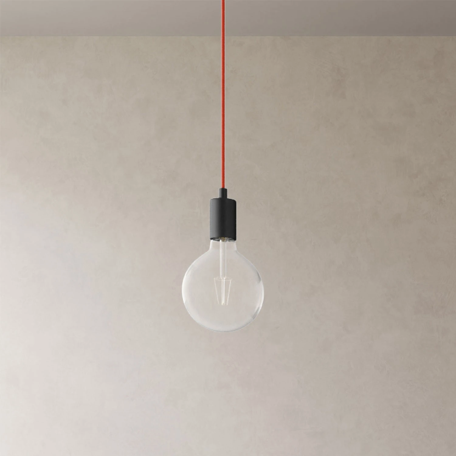 Spider - 3-light multi-pendant Made in Italy lamp featuring fabric cable and metal finishes