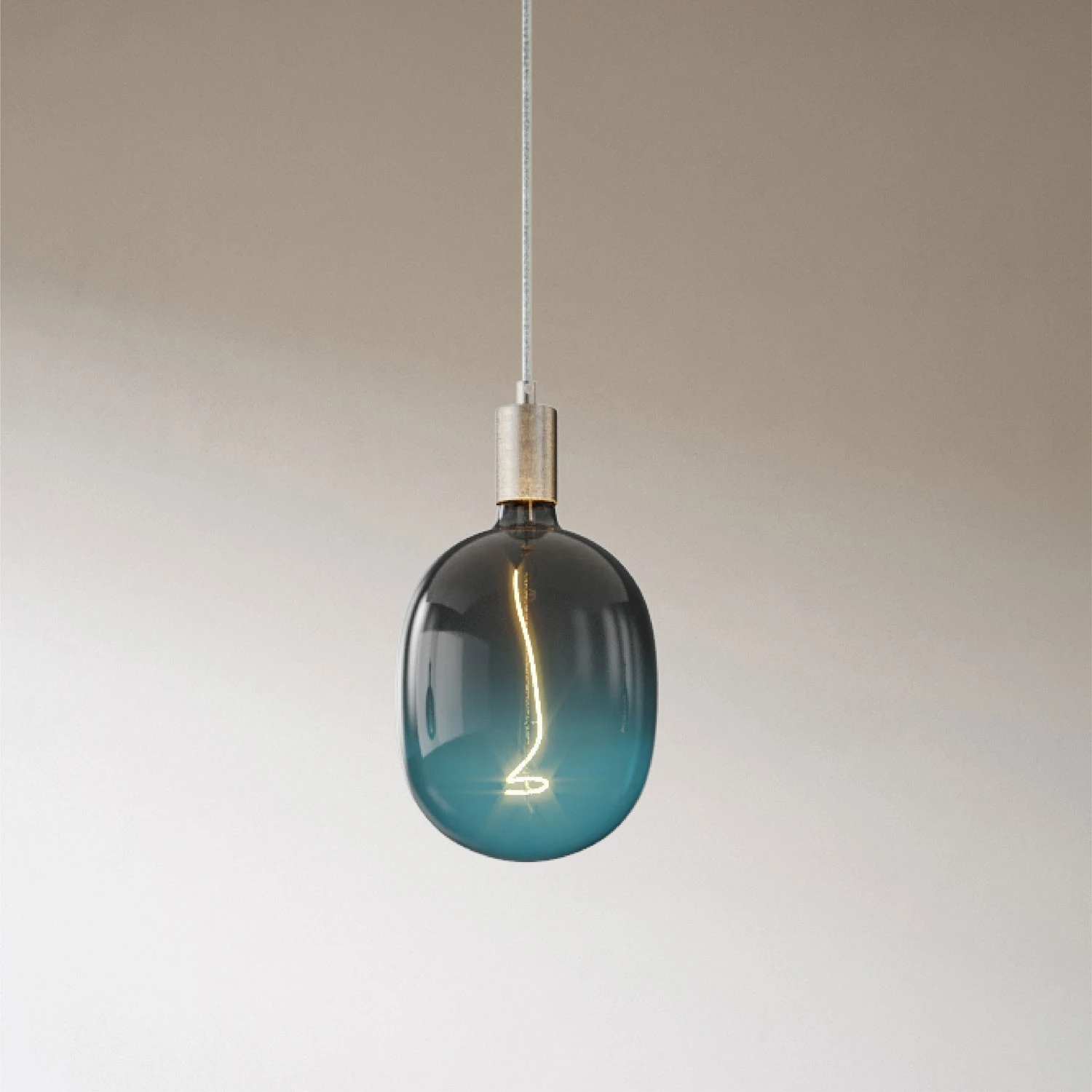 Spider - 3-light multi-pendant Made in Italy lamp featuring fabric cable and metal finishes