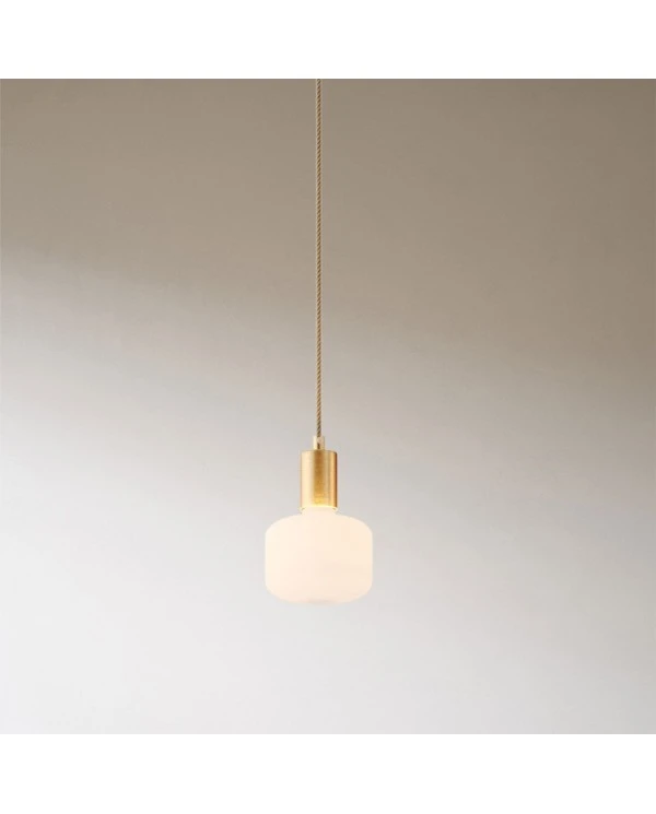 Spider - 3-light multi-pendant Made in Italy lamp featuring fabric cable and metal finishes