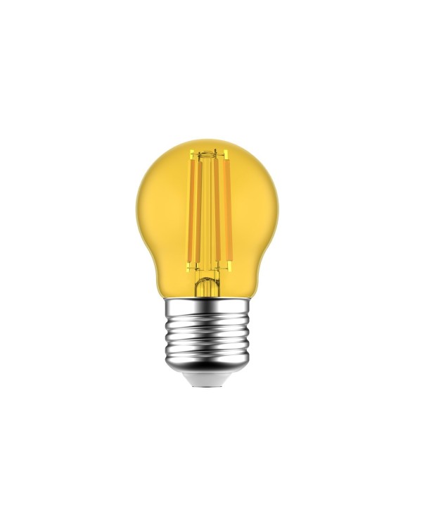 LED Globetta G45 Yellow 80Lm 1.4W E27 Bulb