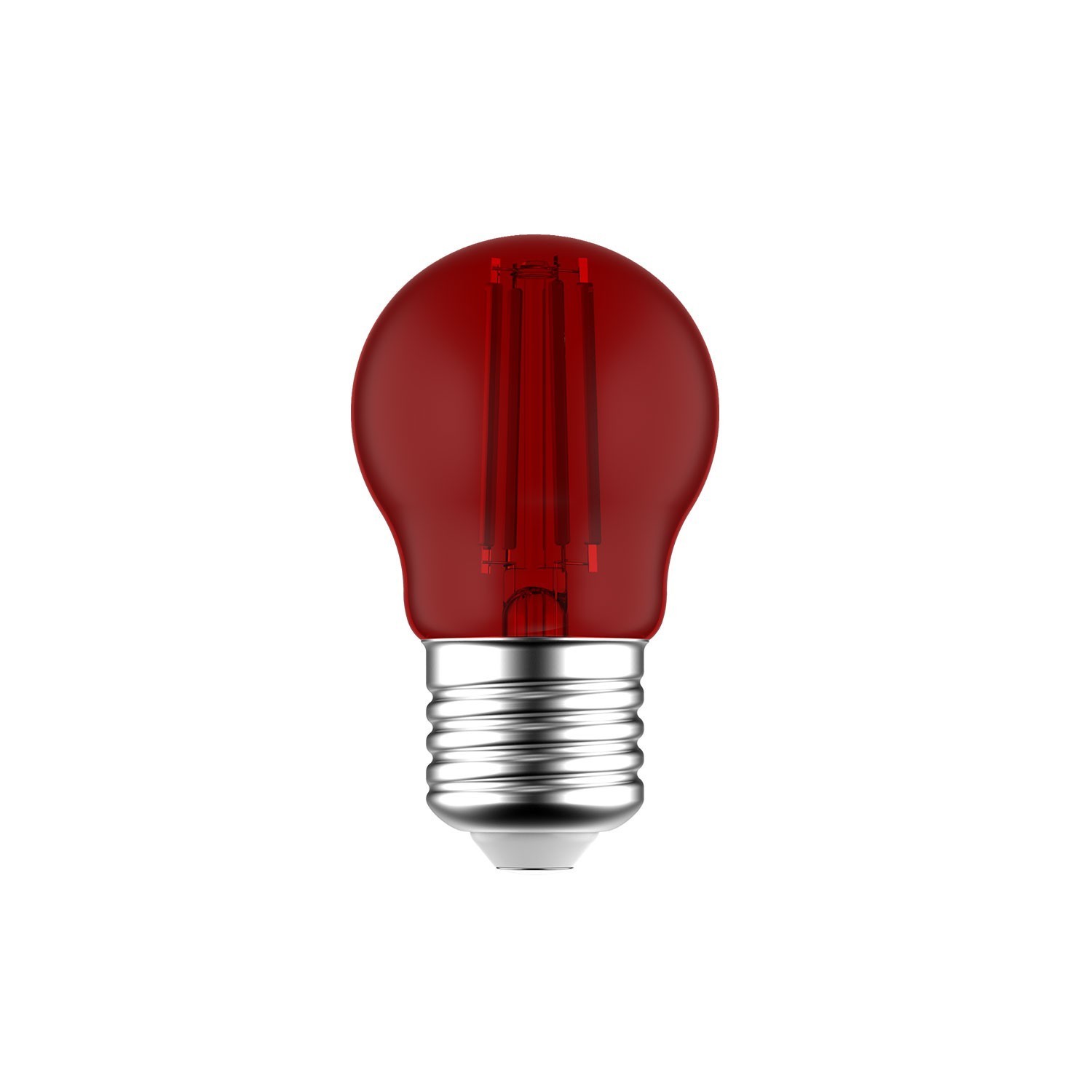 LED Globetta G45 Red 1.4W 16Lm E27 Bulb