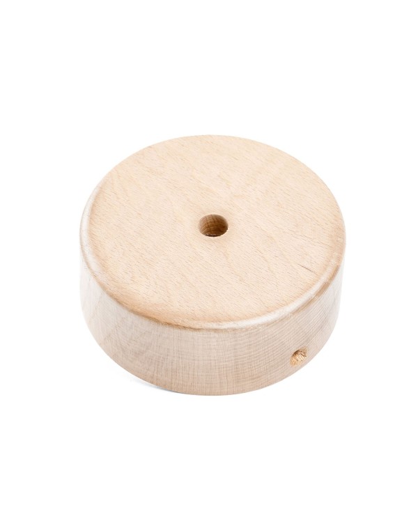 Mini cylindrical 1-central-hole wooden ceiling rose kit
