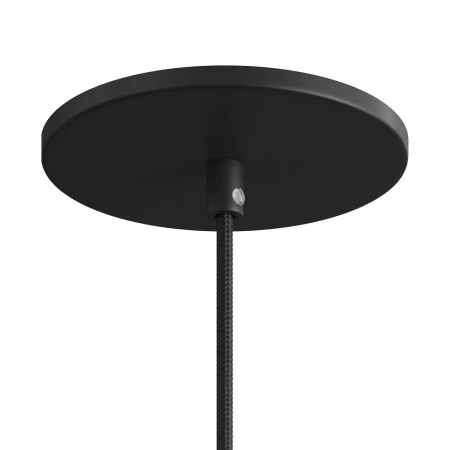 Flush-mounted ceiling rose with 1 central hole