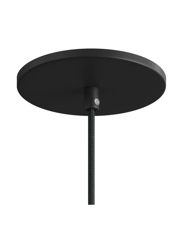 Flush-mounted ceiling rose with 1 central hole