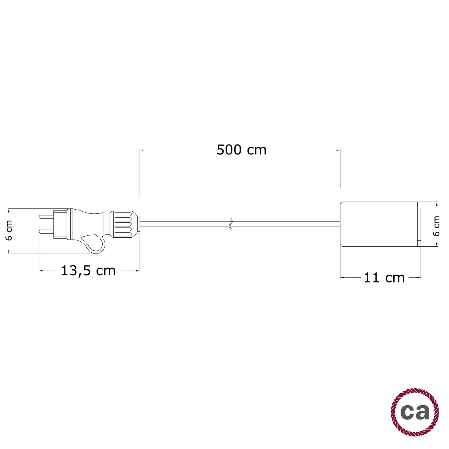 Eiva Snake Elegant, portable outdoor lamp, 5 m textile cable, IP65 waterproof lamp holder and plug