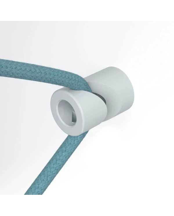 Decentraliser, ceiling or wall mount 'V' hook for fabric electrical cables