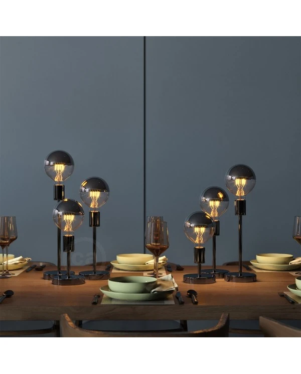 Metal extension tube for pendant or table lamps