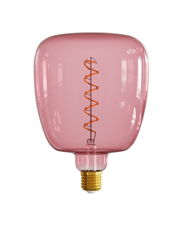 Bona Berry red XXL Light Bulb, Pastel line, spiral filament, 4W 120Lm E27 1900K Dimmable
