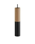 Tub-E14, wood and metal tube for spotlight with E14 double ring lamp holder