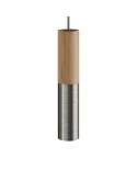 Tub-E14, wood and metal tube for spotlight with E14 double ring lamp holder