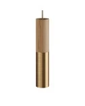 Tub-E14, wood and metal tube for spotlight with E14 double ring lamp holder