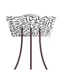 Square Rose-One 3 in-line holes and 4 side holes ceiling rose, 200 mm  - PROMO