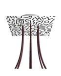 Square Rose-One 6-hole and 4 side holes ceiling rose, 200 mm - PROMO