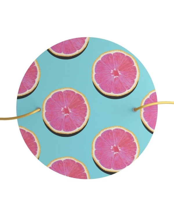 Round XXL Rose-One 2-hole and 4 side holes ceiling rose, 400 mm - PROMO