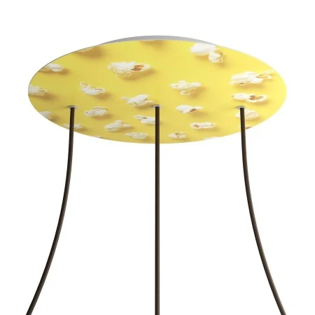 Round XXL Rose-One 3 in-line holes and 4 side holes ceiling rose, 400 mm  - PROMO - Pop-Corn