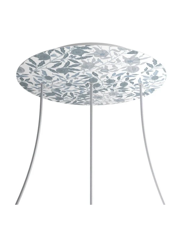 Round XXL Rose-One 3 in-line holes and 4 side holes ceiling rose, 400 mm  - PROMO