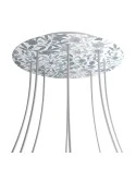 Round XXL Rose-One 8-hole and 4 side holes ceiling rose, 400 mm - PROMO